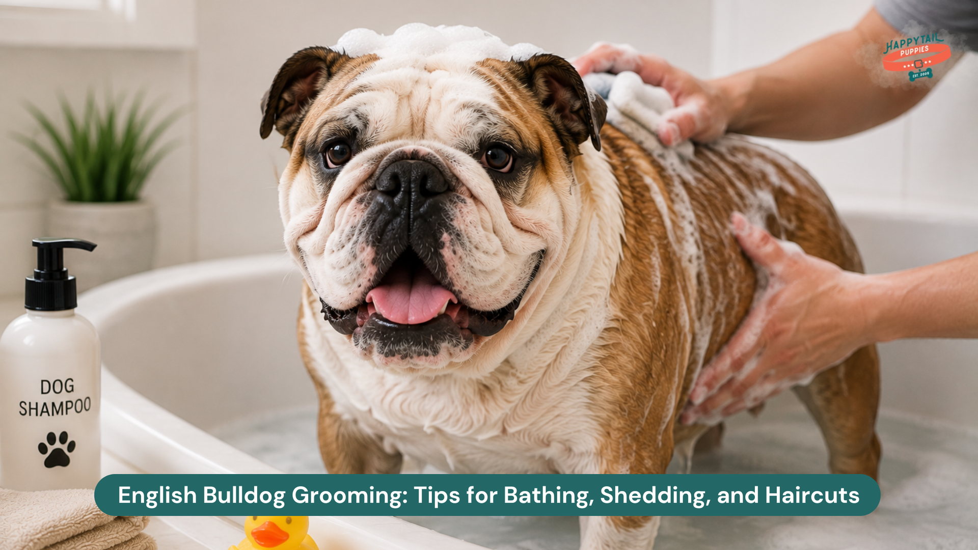 English Bulldog Grooming: Tips for Bathing, Shedding, and Haircuts