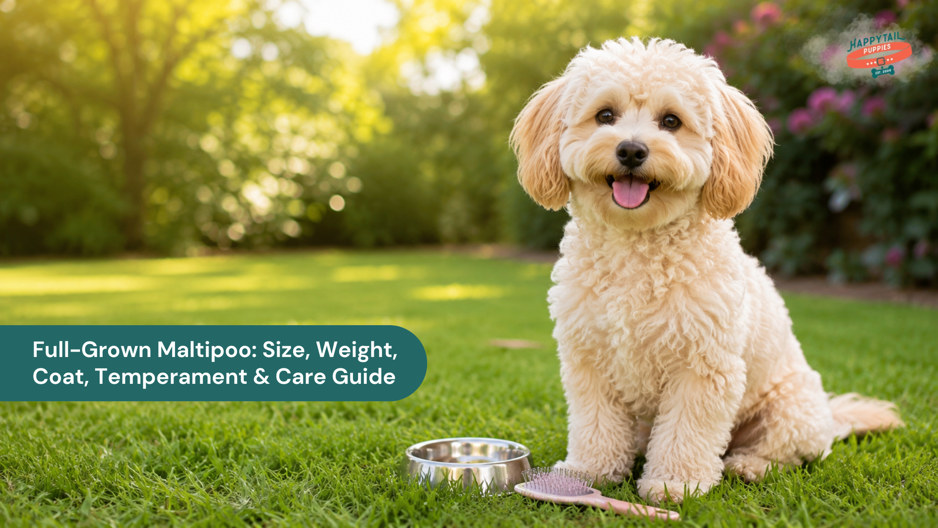 Full-Grown Maltipoo: Size, Weight, Coat, Temperament & Care Guide