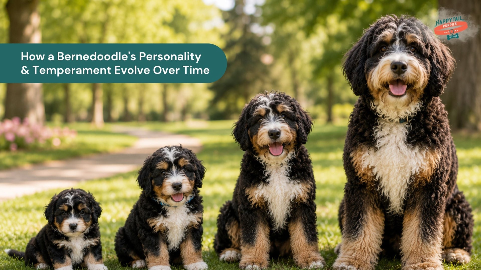 How a Bernedoodle's Personality and Temperament Evolve Over Time