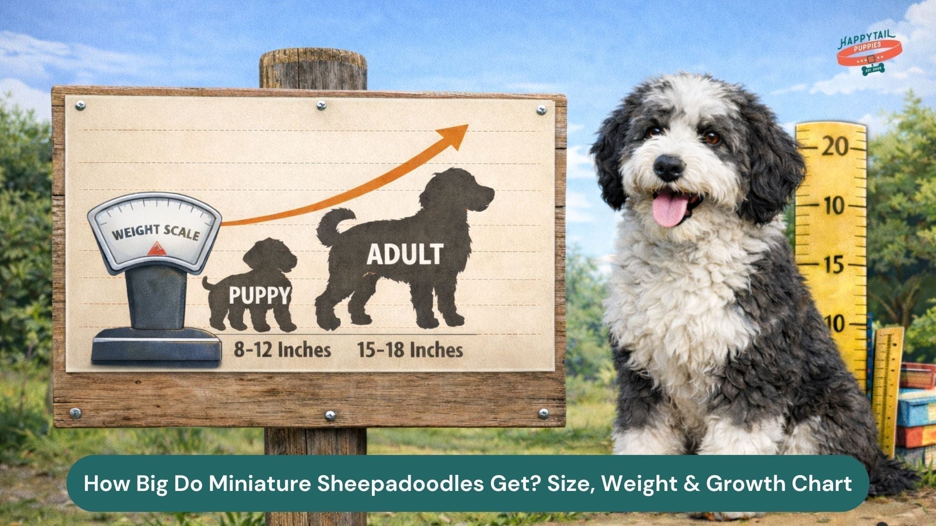 How Big Do Miniature Sheepadoodles Get? Size, Weight & Growth Chart