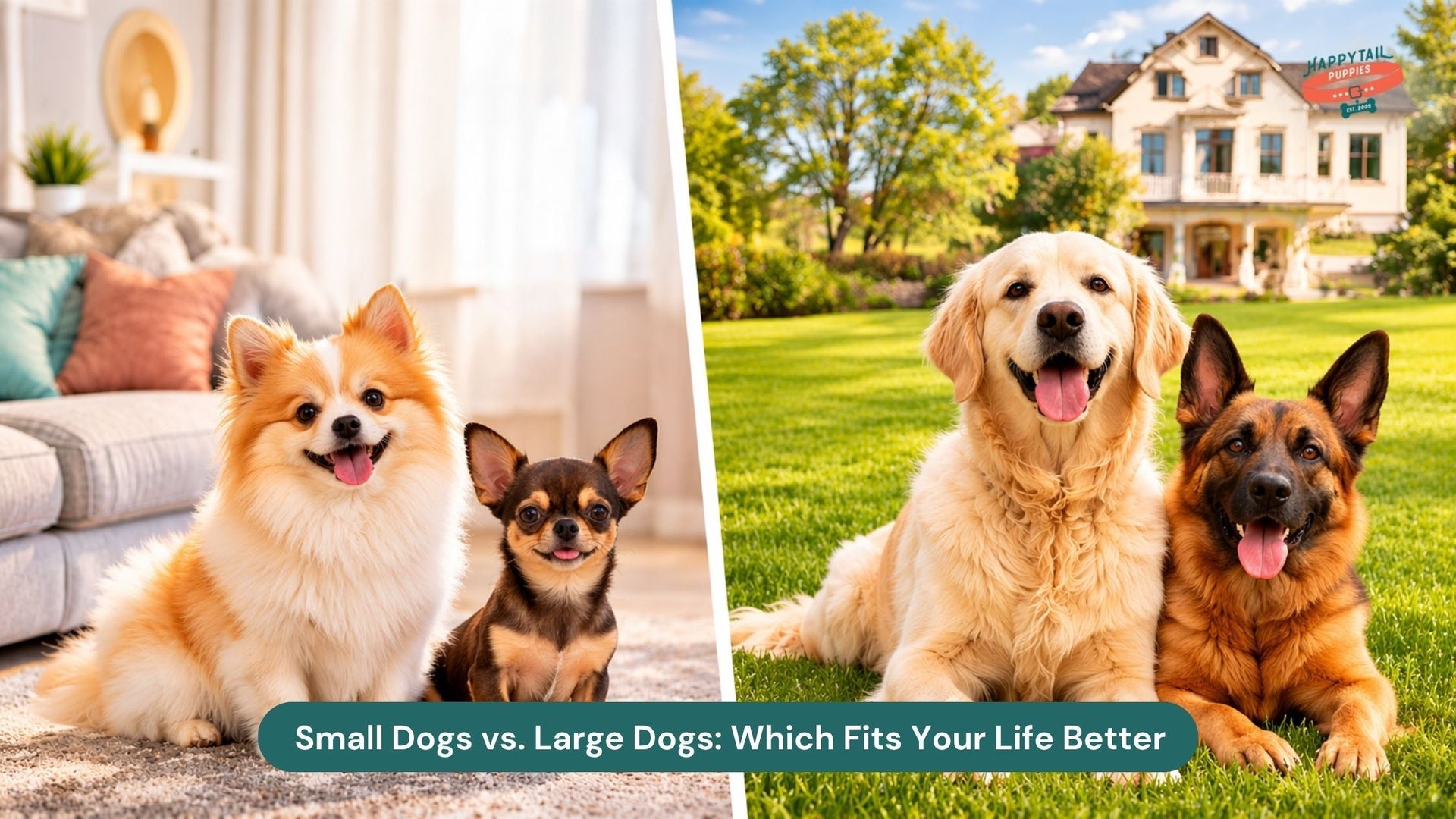 Small Dogs vs. Large Dogs: Which Fits Your Life Better